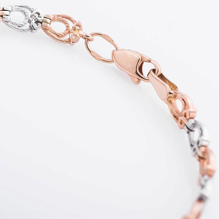 Золотий браслет (фіаніти) б00357 від ювелірного магазину Онікс - 4