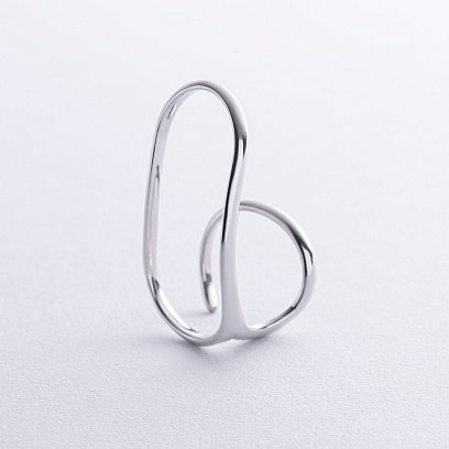 Серебряное кольцо "Elisa" (на два пальчика) 1245 №4