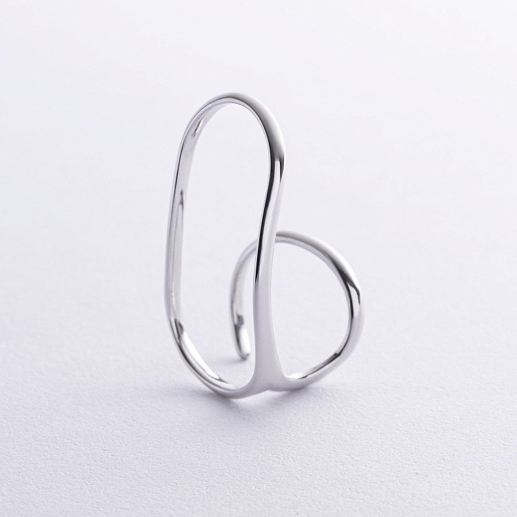 Серебряное кольцо "Elisa" (на два пальчика) 1245 от ювелирного магазина Оникс - 4