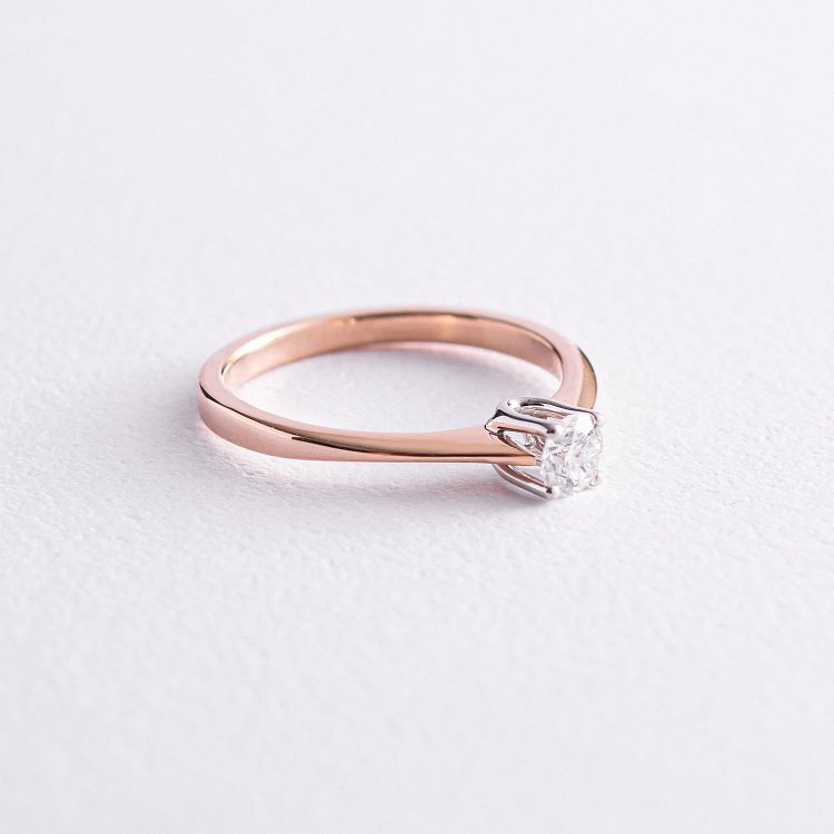 Помолвочное золотое кольцо с бриллиантом 218612421 от ювелирного магазина Оникс - 2