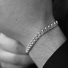 Срібний браслет плетіння Бісмарк 14161 от ювелирного магазина Оникс