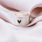 Серебряное кольцо с гравировкой "Сердце" 112143сер от ювелирного магазина Оникс - 3