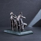Серебряная фигура ручной работы "Еврейские музыканты" сер00048 от ювелирного магазина Оникс - 1