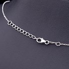 Серебряное колье "Цветочки" с фианитами 15138 от ювелирного магазина Оникс - 2