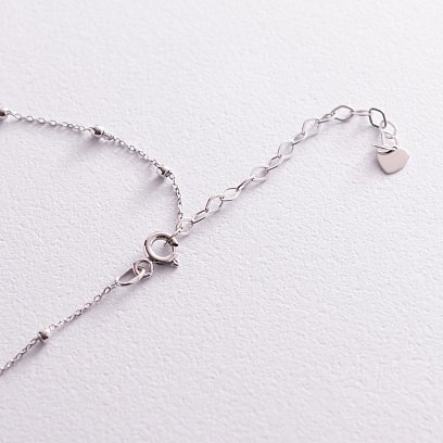 Кольє "Кульки" в білому золоті кол02015 №6