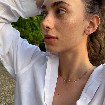 Кольє "Конюшина" в жовтому золоті кол01670 №3