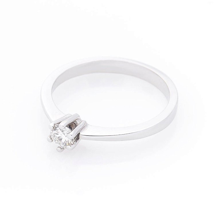 Золота заручальна каблучка з діамантом JR99103 від ювелірного магазину Онікс - 1