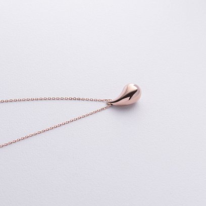 Колье "Megan" в красном золоте (Small) с фианитом кол02585