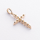 Хрестик у жовтому золоті (діаманти) пб0402ri от ювелирного магазина Оникс - 1