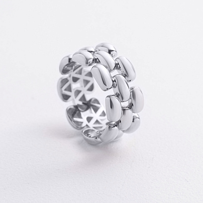 Кольцо "Charlie" в белом золоте к08382 №3