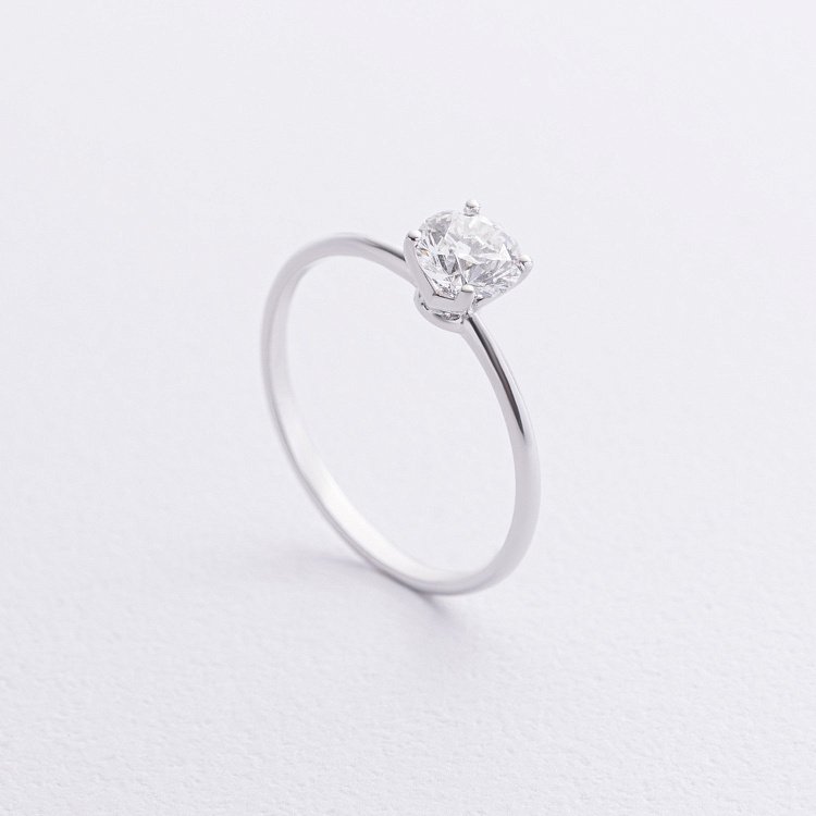 Заручальна золота каблучка з діамантом 242041121 від ювелірного магазину Онікс