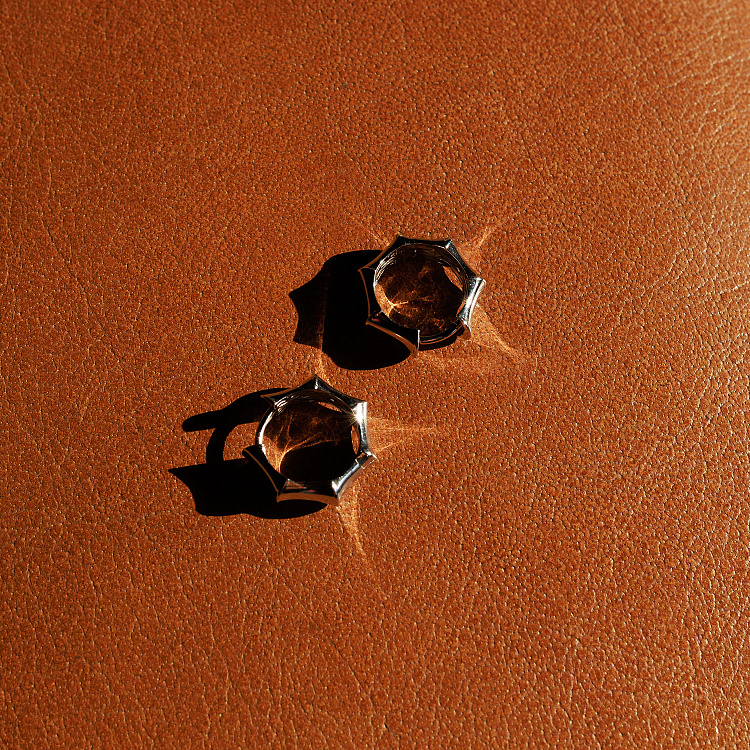 Сережки - кільця "Selesta" у білому золоті с09026 від ювелірного магазину Онікс - 7