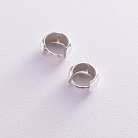 Срібні сережки "Кільця" (1.3 см) 122781 от ювелирного магазина Оникс - 5