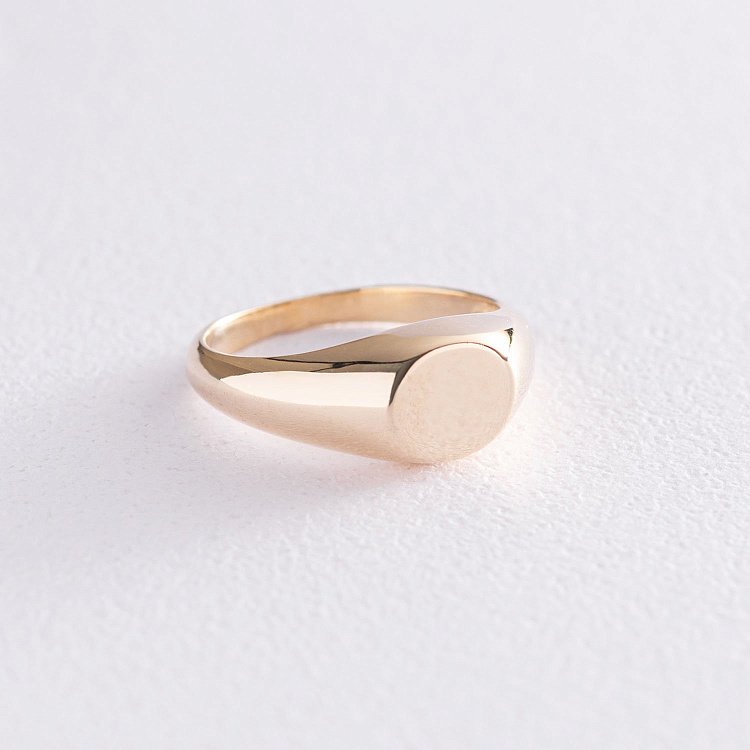 Печатка в жовтому золоті к06720 від ювелірного магазину Онікс