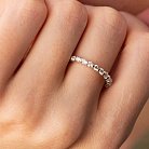 Золотое кольцо с дорожкой камней (бриллианты) кб0459ca от ювелирного магазина Оникс - 1