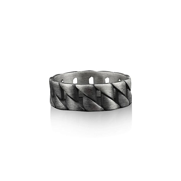 Серебряное кубинское кольцо 112713 - 12 Серебряное кубинское кольцо 112713 от ювелирного магазина Оникс - 12