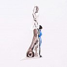 Серебряная подвеска "Собачка" с эмалью 131015сс от ювелирного магазина Оникс - 2