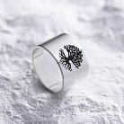 Серебряное кольцо с гравировкой "Древо жизни" 112143древо от ювелирного магазина Оникс - 7