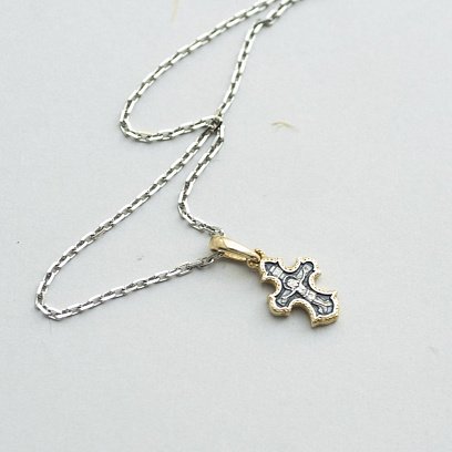 Детский крестик с позолотой 131812 №4