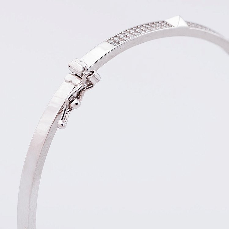 Золотой браслет (фианиты) б02512 от ювелирного магазина Оникс - 2