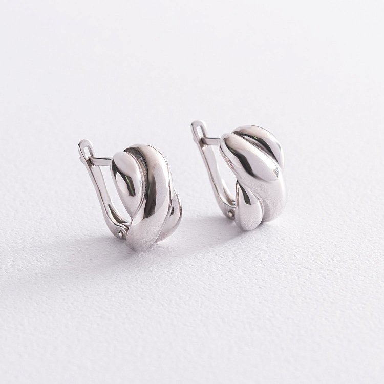 Срібні сережки "Елла" 122983 від ювелірного магазину Онікс