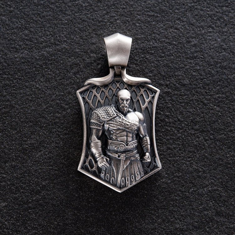 Мужской серебряный кулон "Воин" 378 от ювелирного магазина Оникс - 3