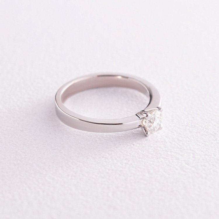 Помолвочное золотое кольцо с бриллиантом кб0418 от ювелирного магазина Оникс - 2