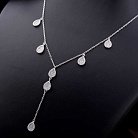 Срібне кольє з фіанітами 18299 от ювелирного магазина Оникс - 4