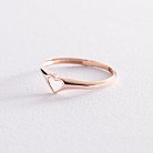 Золотое кольцо "Сердечко" к07010 от ювелирного магазина Оникс - 1