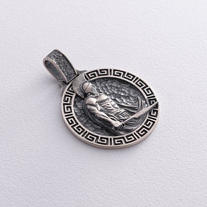 Чоловічий срібний кулон "Воїн. Ave, Caesar, morituri te salutant" 320п №6