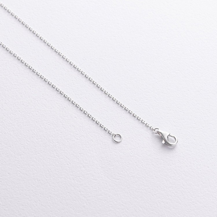 Золоте кольє - краватка "Сердечки" з діамантами колб0120mi від ювелірного магазину Онікс - 7