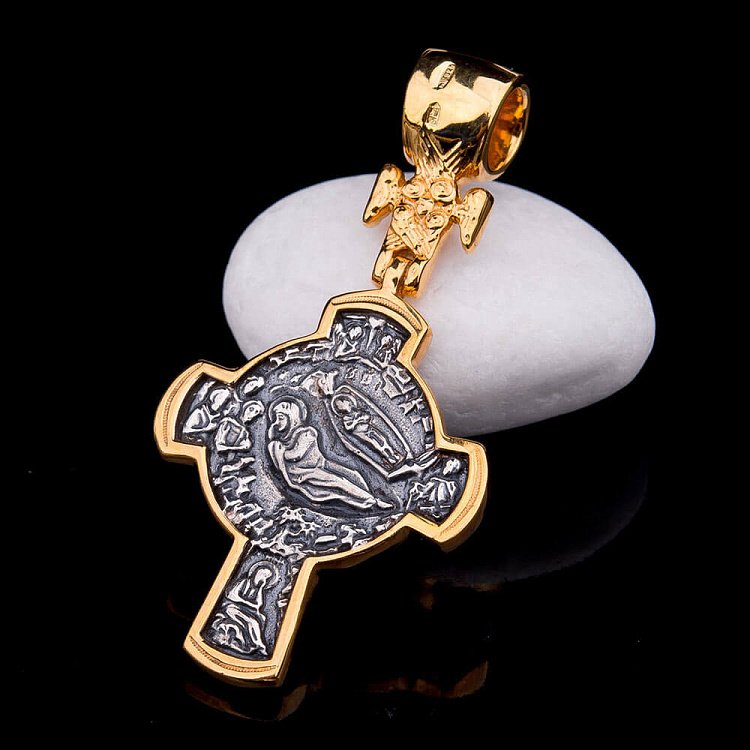 Православний хрест "Розп'яття. Різдво Христове" 131769 від ювелірного магазину Онікс - 5