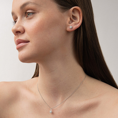 Золотое колье с бриллиантами колб0169ca №2