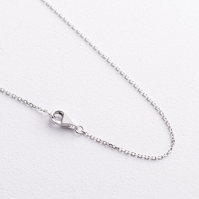 Золоте кольє - краватка зі смарагдом та діамантами колб0197mi №4