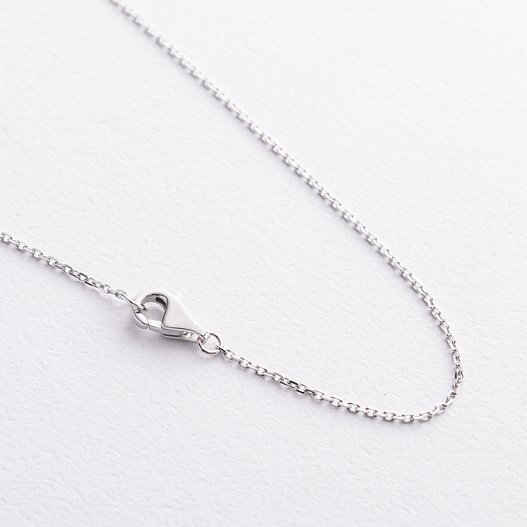 Золоте кольє - краватка зі смарагдом та діамантами колб0197mi від ювелірного магазину Онікс - 3