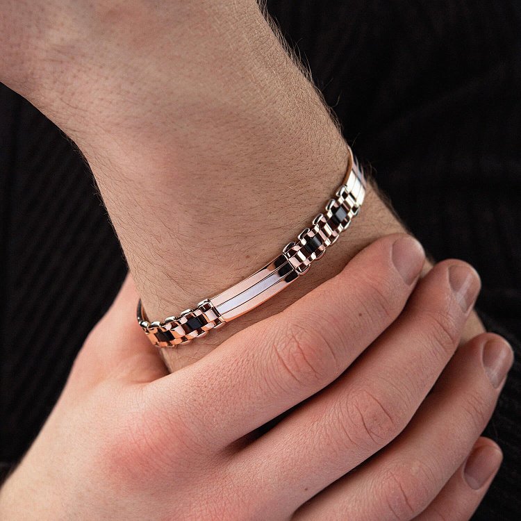 Чоловічий золотий браслет б05189 від ювелірного магазину Онікс - 4