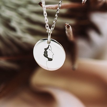 Срібний кулон "Наша дуальність" 132724кул №8