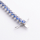 Золотой браслет с бриллиантами и сапфирами бб0061nl от ювелирного магазина Оникс - 2