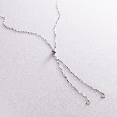 Срібне кольє - краватка з монетками 181169 №5