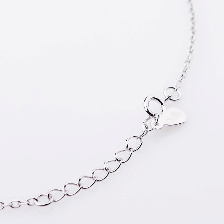 Серебряный браслет на ногу с фианитами 14959 от ювелирного магазина Оникс - 3