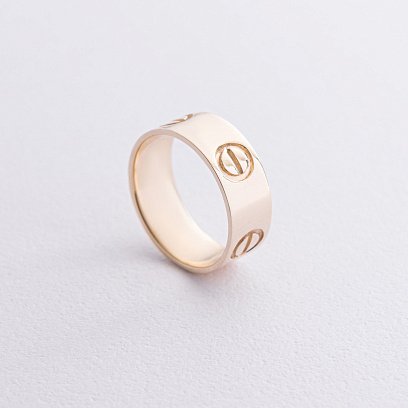 Каблучка "Love" в жовтому золоті к04711 №8