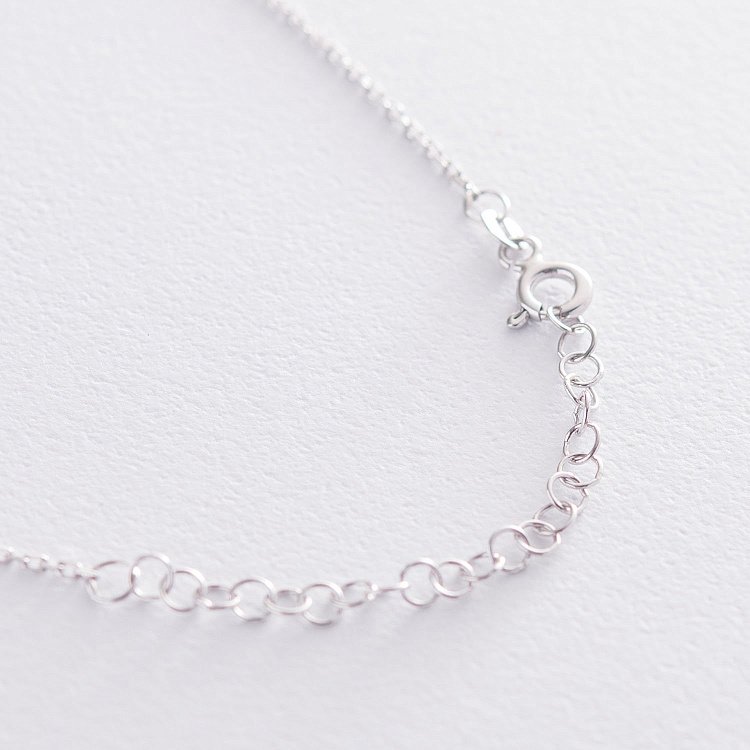 Срібне кольє з фіанітами 18654 від ювелірного магазину Онікс - 9