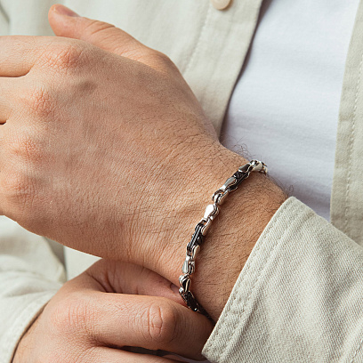 Серебряный мужской браслет ZANCAN ESB242 №2