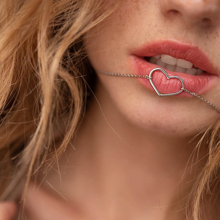 Кольє "Сердечко" у білому золоті кол02472 від ювелірного магазину Онікс - 4