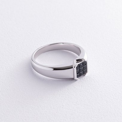 Мужская золотая печатка с сапфирами кб0480nl №3