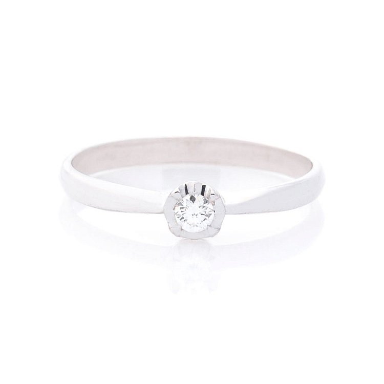 Золотое помолвочное кольцо с бриллиантом ERDH65 от ювелирного магазина Оникс - 2