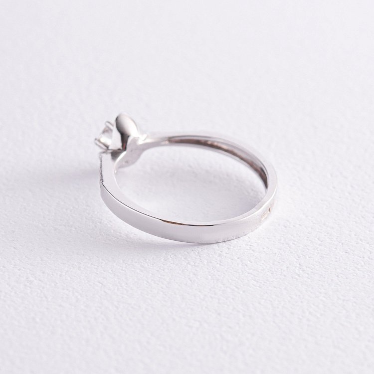 Помолвочное золотое кольцо с бриллиантами к0008sh от ювелирного магазина Оникс - 4