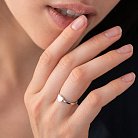 Серебряное кольцо "Сердечко" 112611 от ювелирного магазина Оникс - 1