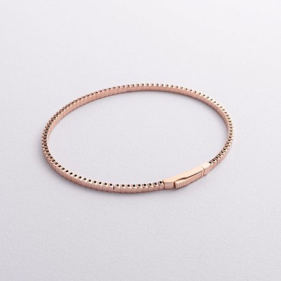 Жорсткий браслет "Kylie" у червоному золоті б05570 №3