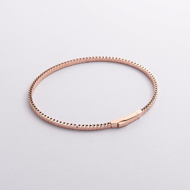 Жорсткий браслет "Kylie" у червоному золоті б05570 від ювелірного магазину Онікс - 2